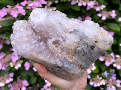 Unique Stalactite, 2.14kg Amethyst Stalactite with Pink Amethyst, Clear pale Amethyst Cluster - Mineral Specimen - Amethyst Specimen