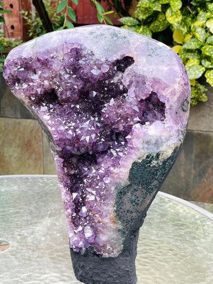 Amethyst Cathedral, 11kg Amethyst Cut base