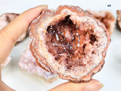 Pink Amethyst, Medium Pink Amethyst Geode from Argentina,Stunning Pink Amethyst Rough Geode, One Piece B9-2