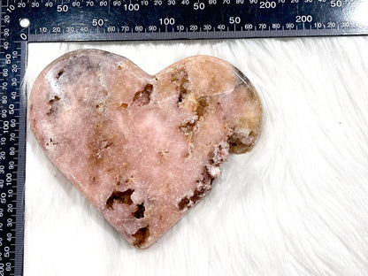 Pink Amethyst Heart, 959g Pink Amethyst Druzy Heart, Pink Amethyst Crystal Heart, Crystal Heart, Crystal Gift, Healing Crystal