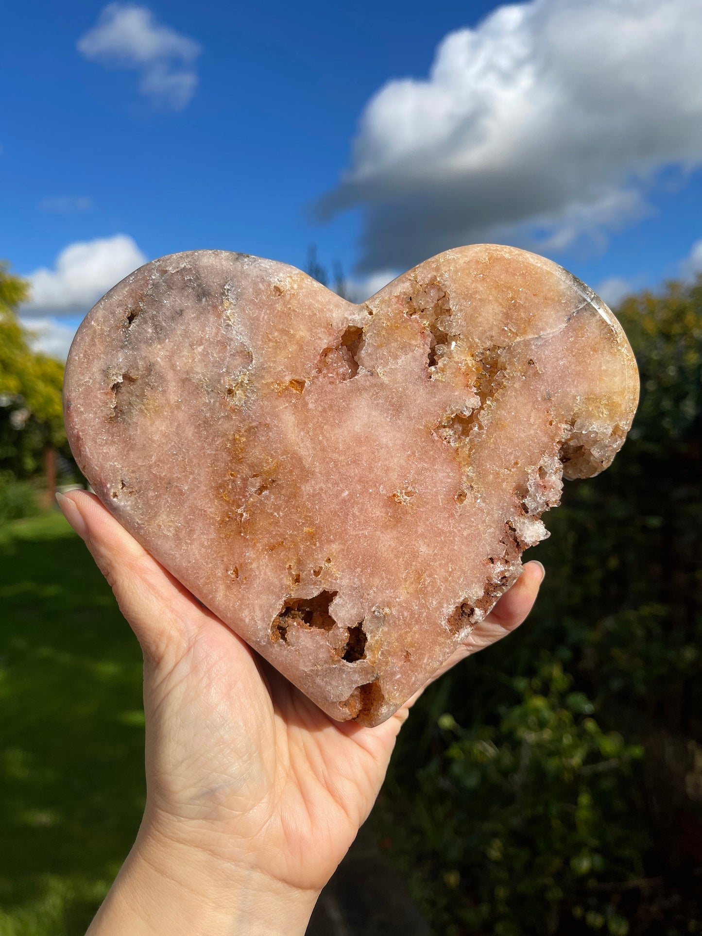 Pink Amethyst Heart, 959g Pink Amethyst Druzy Heart, Pink Amethyst Crystal Heart, Crystal Heart, Crystal Gift, Healing Crystal