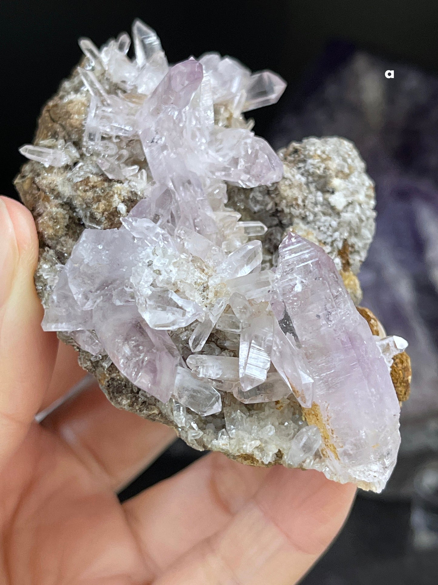 Vera Cruz Amethyst Cluster on Matrix, High Quality Vera Cruz Amethyst Specimen, Vera Cruz Amethyst Point, Natural Vera Cruz Amethyst Crystal