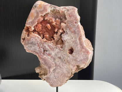 Pink Amethyst Slab, 3.8kg Dreamy Rough Pink Amethyst Druzy Slabs, Pink Amethyst Crystal,Crystal Gift,Home decor Home Decor