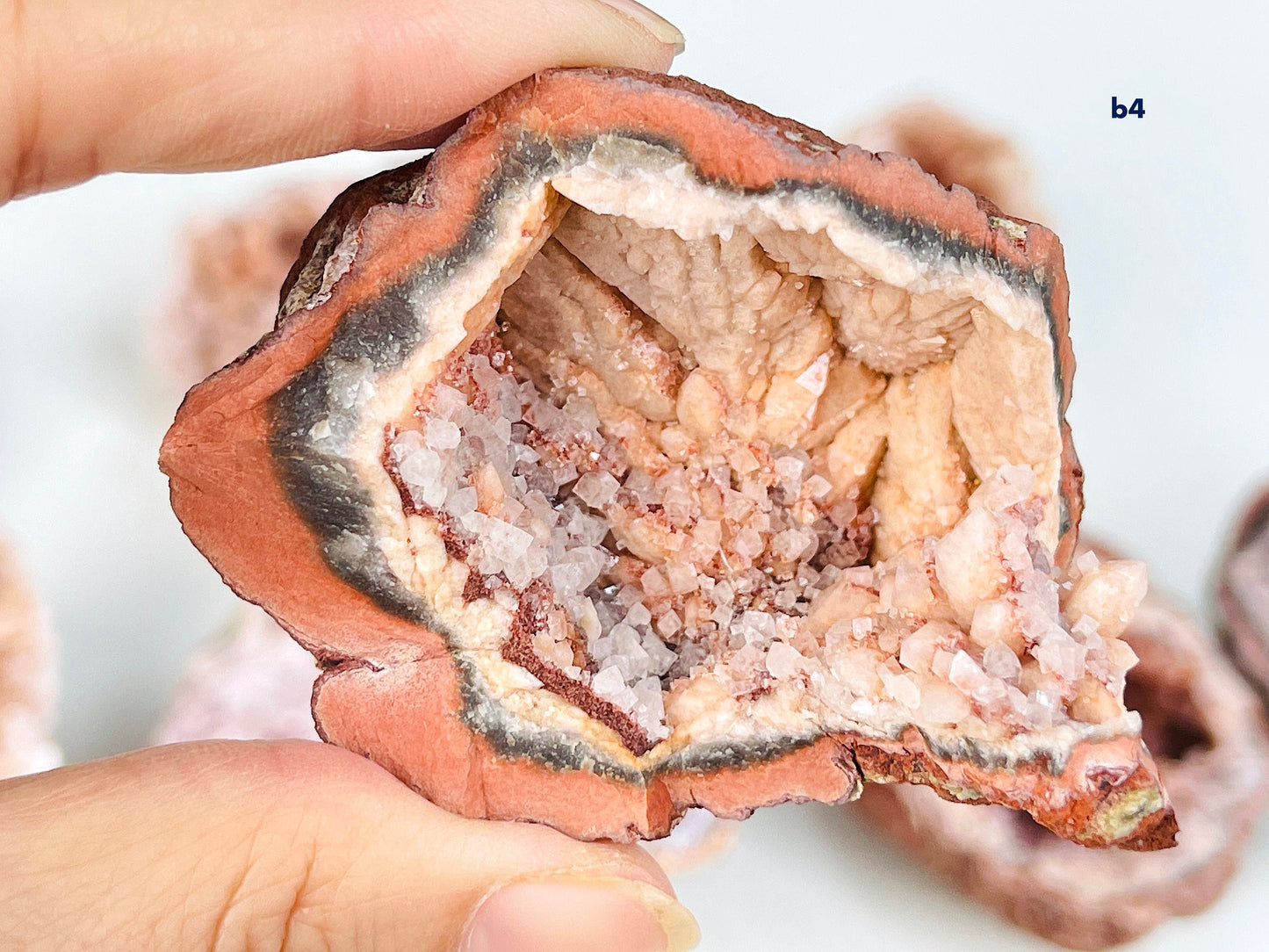 Pink Amethyst, Medium Pink Amethyst Geode from Argentina,Stunning Pink Amethyst Rough Geode, One Piece B9-2