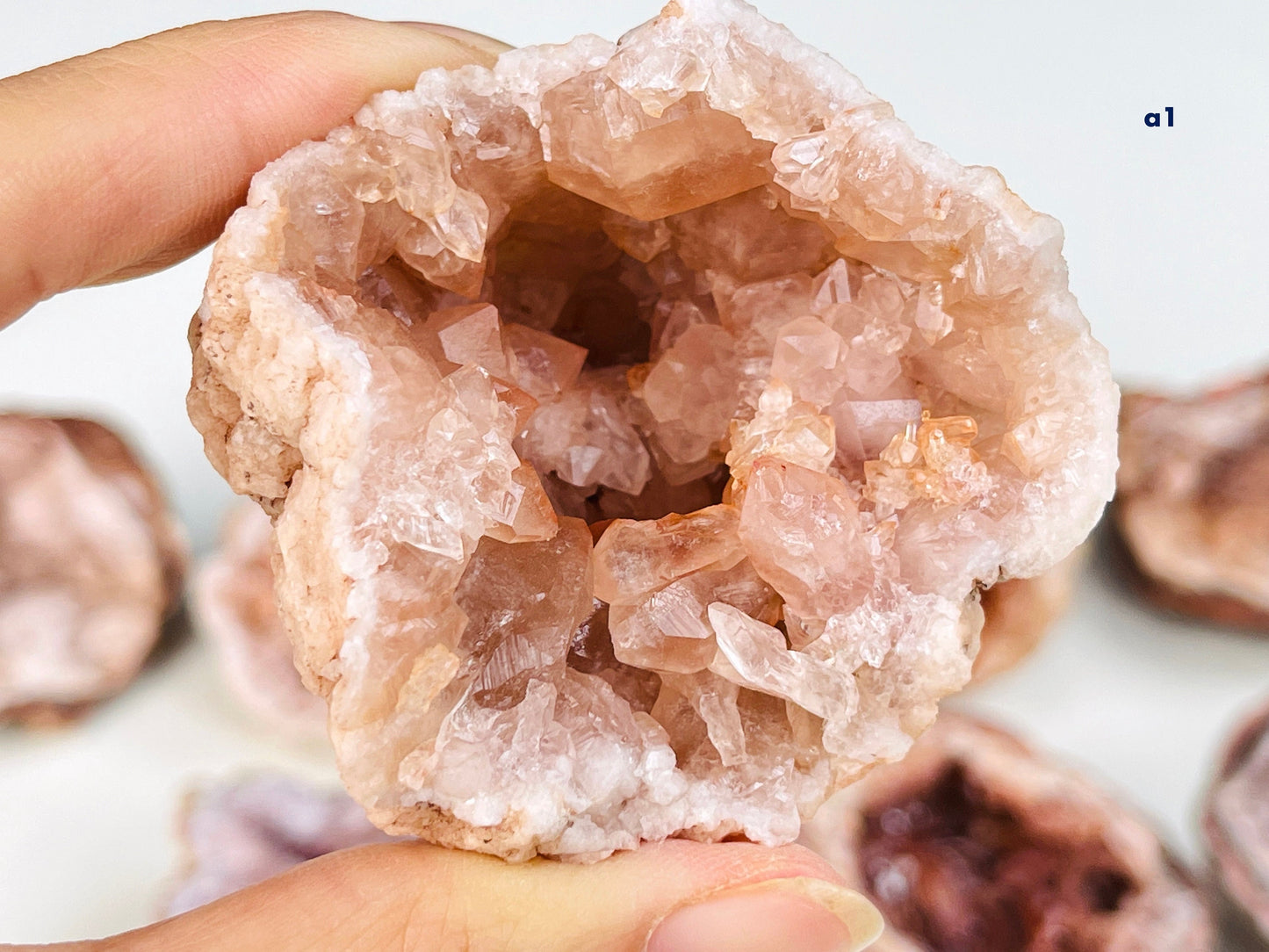 Pink Amethyst, Medium Pink Amethyst Geode from Argentina,Stunning Pink Amethyst Rough Geode, One Piece B9-2