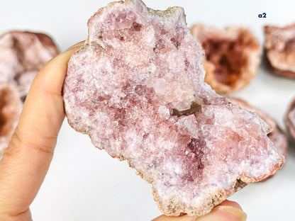 Pink Amethyst, Medium Pink Amethyst Geode from Argentina,Stunning Pink Amethyst Rough Geode, One Piece B9-2