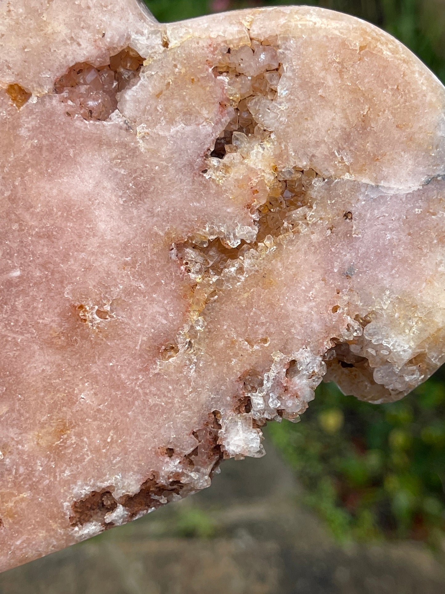 Pink Amethyst Heart, 959g Pink Amethyst Druzy Heart, Pink Amethyst Crystal Heart, Crystal Heart, Crystal Gift, Healing Crystal