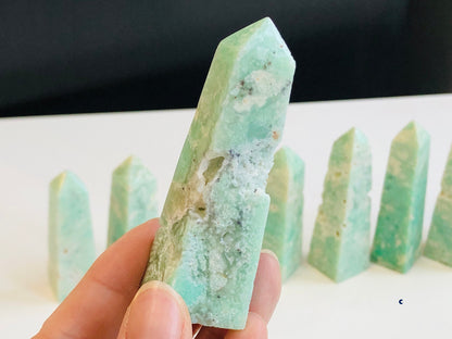 Rare Chrysoprase Towers