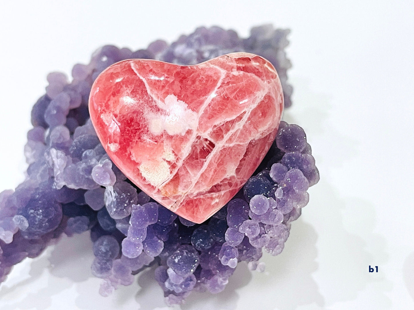 22-36mm Argentina Banded Rhodochrosite puffy heart