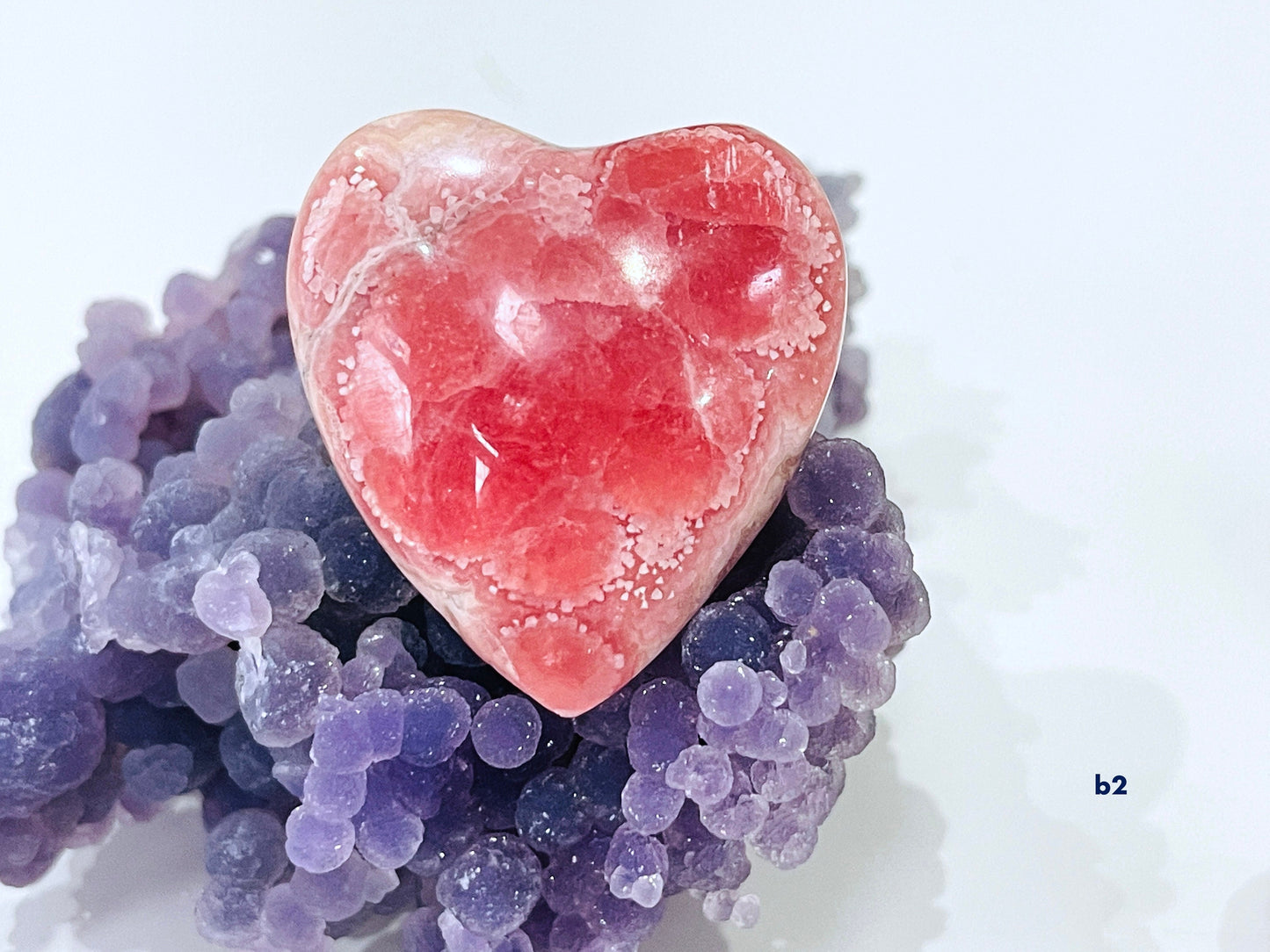 22-36mm Argentina Banded Rhodochrosite puffy heart