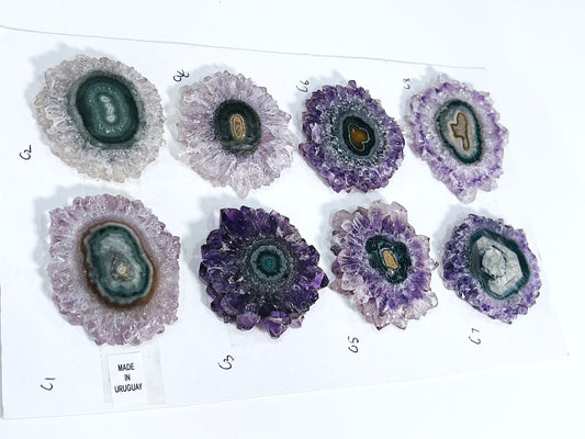 Amethyst Stalactite Slice  43-67 mm