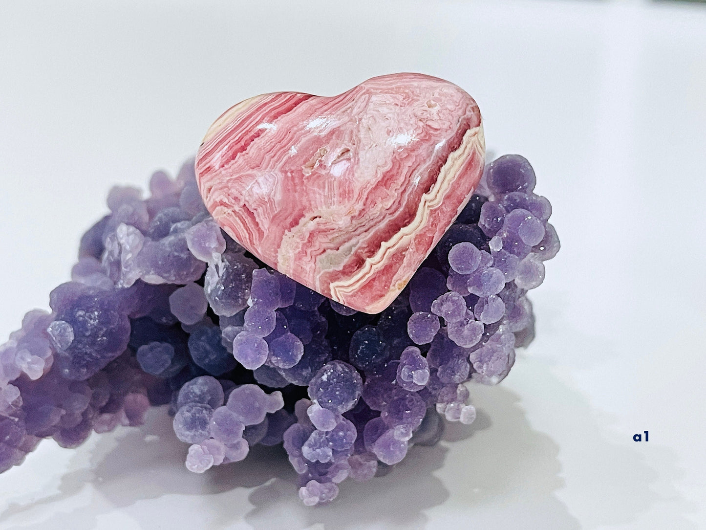 22-36mm Argentina Banded Rhodochrosite puffy heart