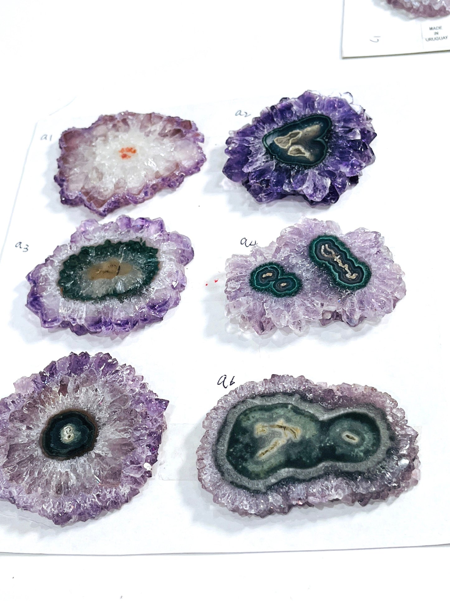 Amethyst Stalactite Slice  43-67 mm