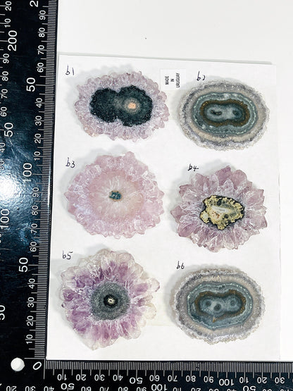 Amethyst Stalactite Slice  43-67 mm