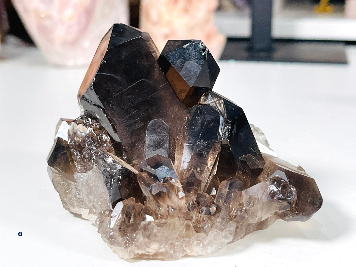 Smoky Quartz Cluster, Super Extra Quality Natural Brazilian Smoky Quartz, Clearing Crystals, Protection, Mediation, Chakra, Altar Crystals