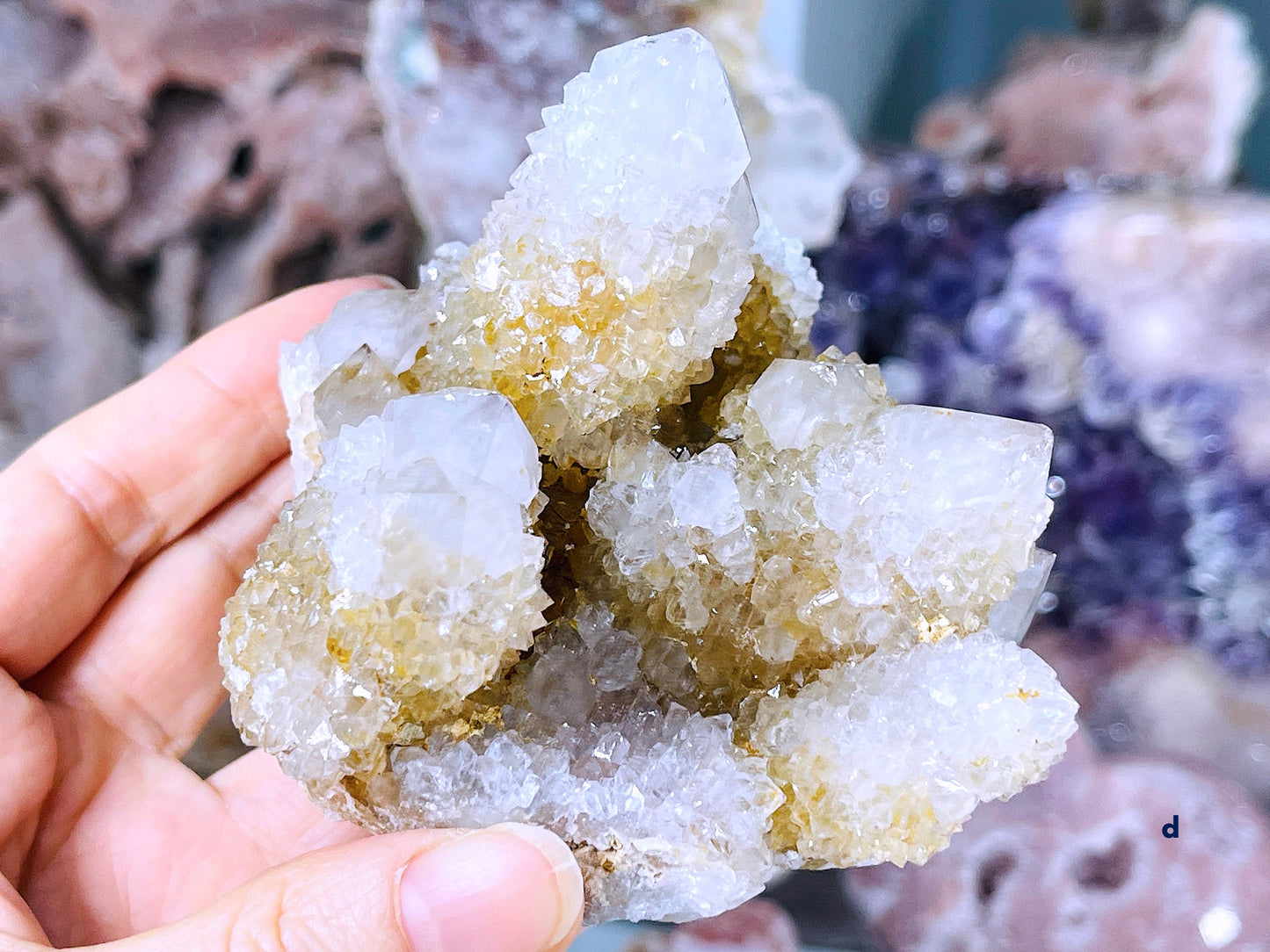 Spirit Quartz Cluster, spirit amethyst, fairy quartz, spirit quartz point, smokey spirit quartz, citrine spirit quartz