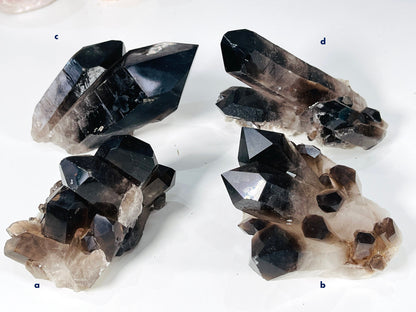 Smoky Quartz Cluster, Super Extra Quality Natural Brazilian Smoky Quartz, Clearing Crystals, Protection, Mediation, Chakra, Altar Crystals