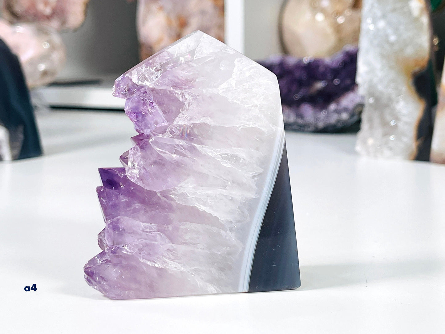 Premium Quality Agate Druzy Tower Point