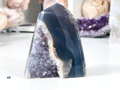 Premium Quality Agate Druzy Tower Point