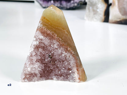 Premium Quality Agate Druzy Tower Point