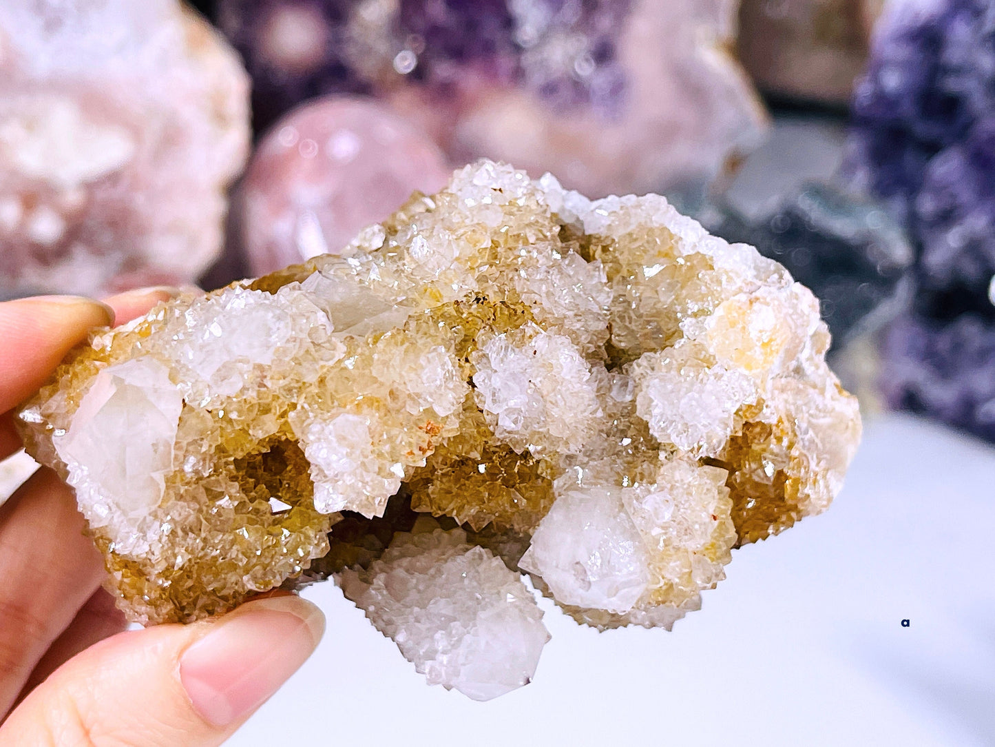 Spirit Quartz Cluster, spirit amethyst, fairy quartz, spirit quartz point, smokey spirit quartz, citrine spirit quartz