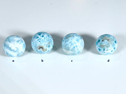 Larimar Sphere, AA Grade Natural Larimar Mini Spheres, Mini Larimar Ball Sphere, High Quality Larimar, Larimar Jewellery DIY, Crystal Gift