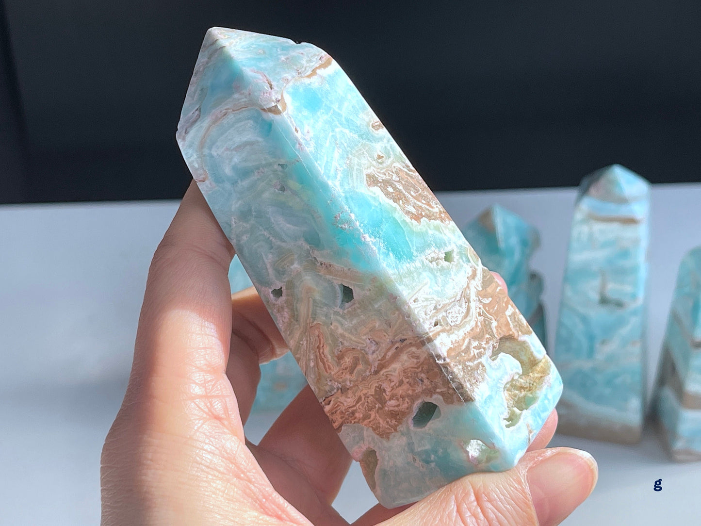 Blue Aragonite Towers