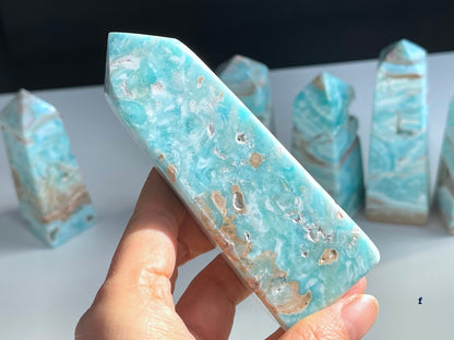 Blue Aragonite Towers