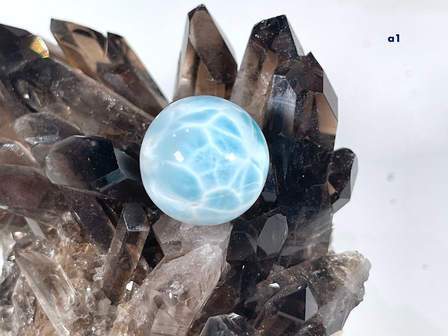 Larimar Sphere, AA Grade Natural Larimar Mini Spheres, Mini Larimar Ball Sphere, High Quality Larimar, Larimar Jewellery DIY, Crystal Gift