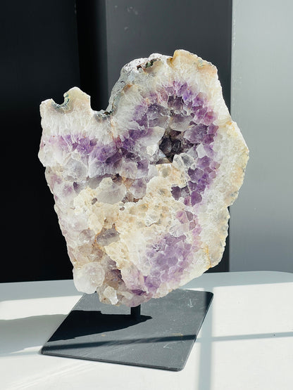 3.8kg Amethyst Cluster With Stand, Amethyst Crystal on Stand