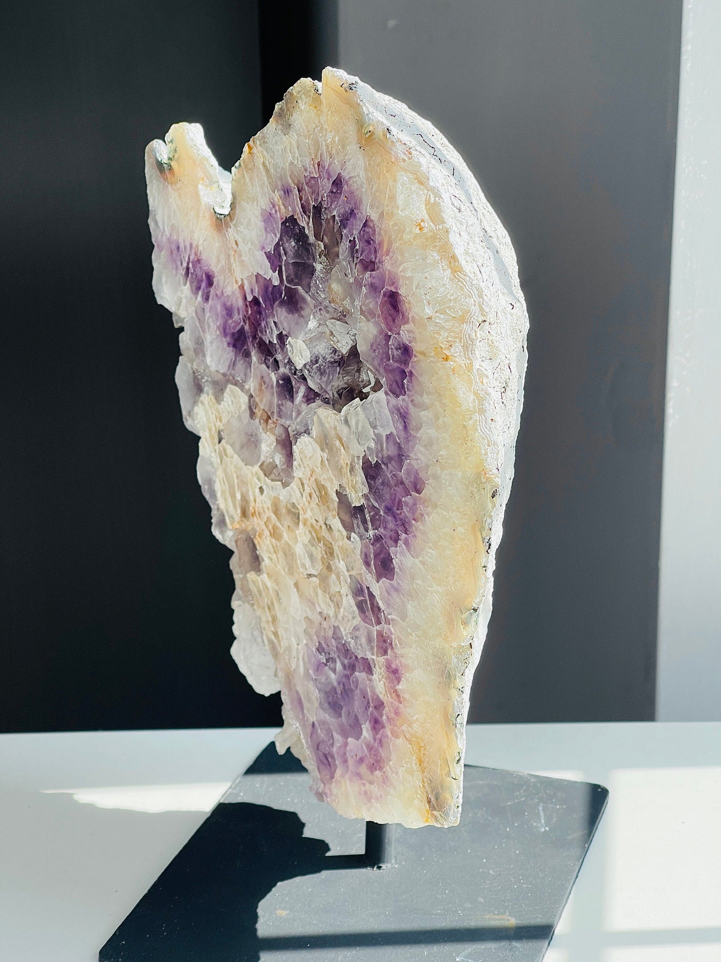 3.8kg Amethyst Cluster With Stand, Amethyst Crystal on Stand