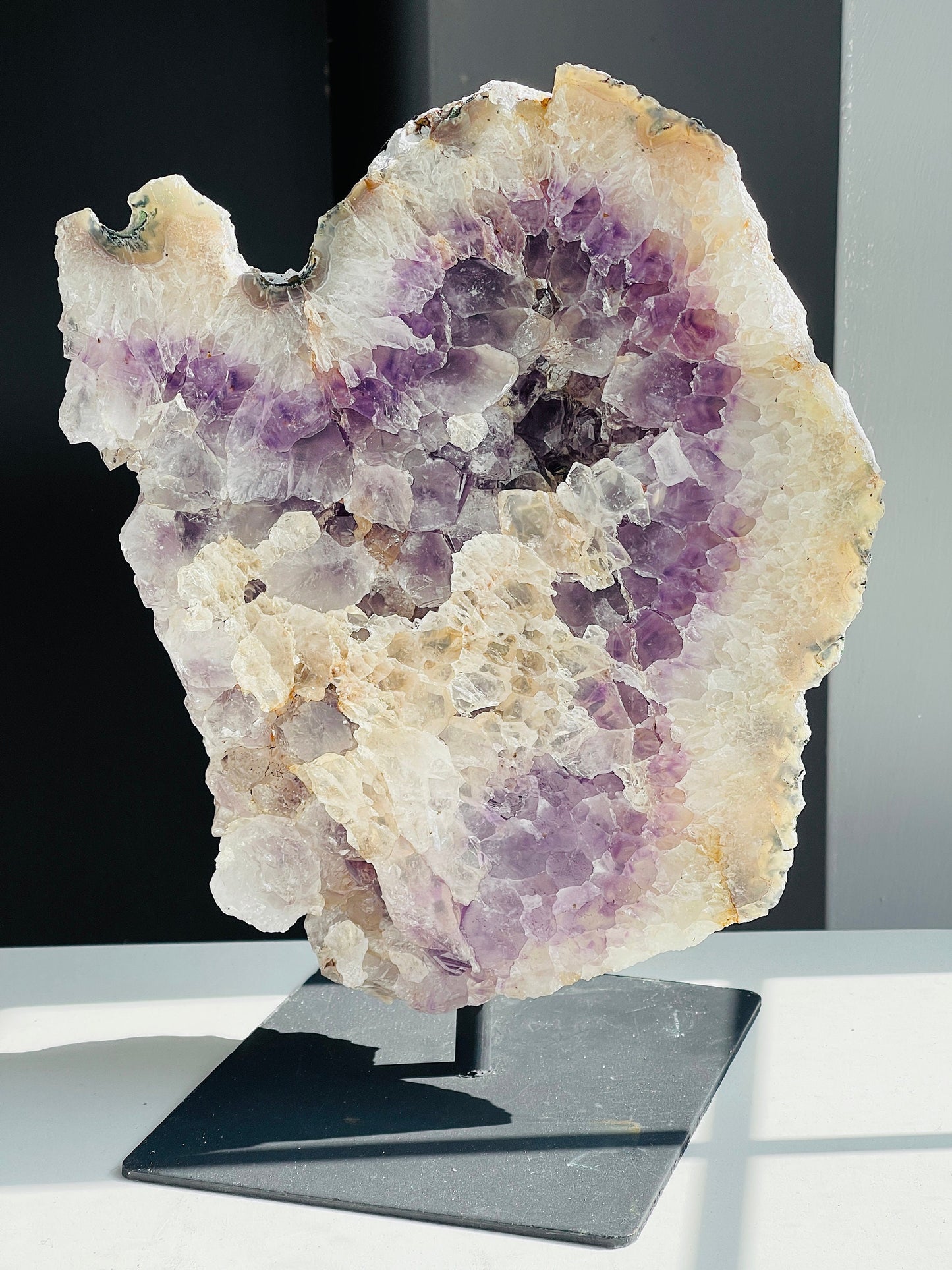 3.8kg Amethyst Cluster With Stand, Amethyst Crystal on Stand