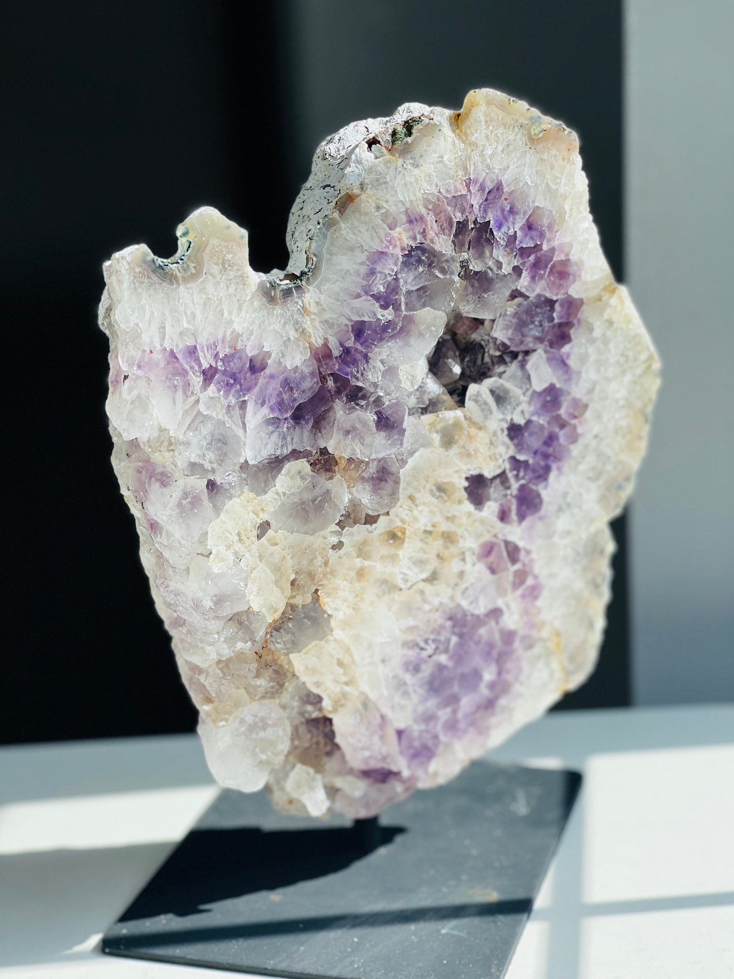 3.8kg Amethyst Cluster With Stand, Amethyst Crystal on Stand