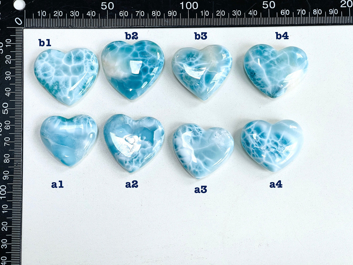 Larimar Heart, AAA+ Grade Natural Larimar Heart,  Large rare Larimar Heart, High Quality Larimar, Larimar Jewellery DIY, Crystal Gift