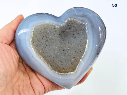 Druzy Agate Heart