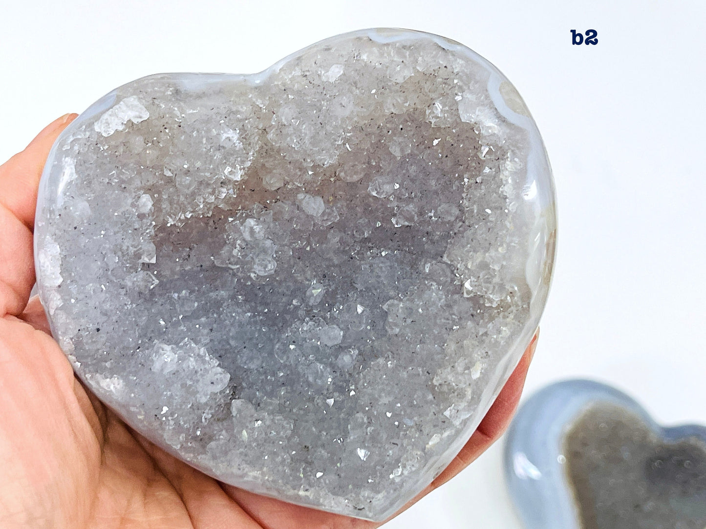 Druzy Agate Heart