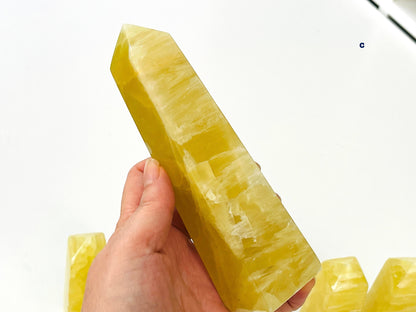 Lemon Calcite Towers, high quality natural lemon calcite towers,  crystal tower healing crystal,home decoration, crystal gift