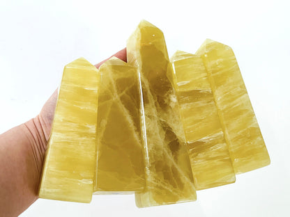 Lemon Calcite Towers, high quality natural lemon calcite towers,  crystal tower healing crystal,home decoration, crystal gift