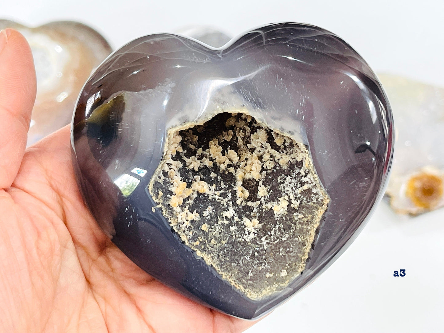 Druzy Agate Heart