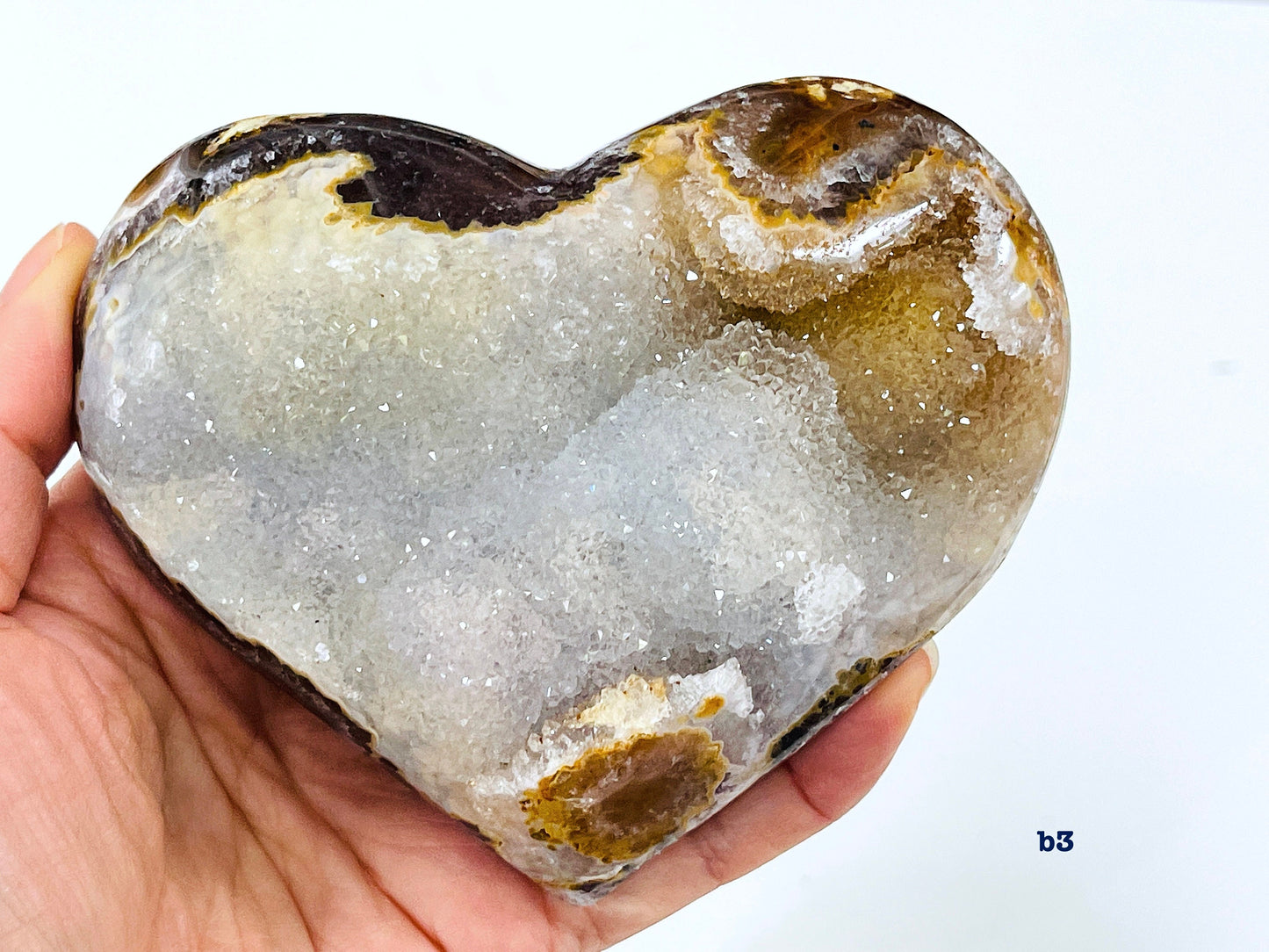 Druzy Agate Heart