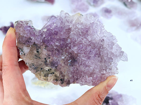 Unique Amethyst Flower, Translucent Amethyst Flower, Rare Amethyst Flower Cluster - Mineral Specimen - Rare Amethyst Flower Specimen