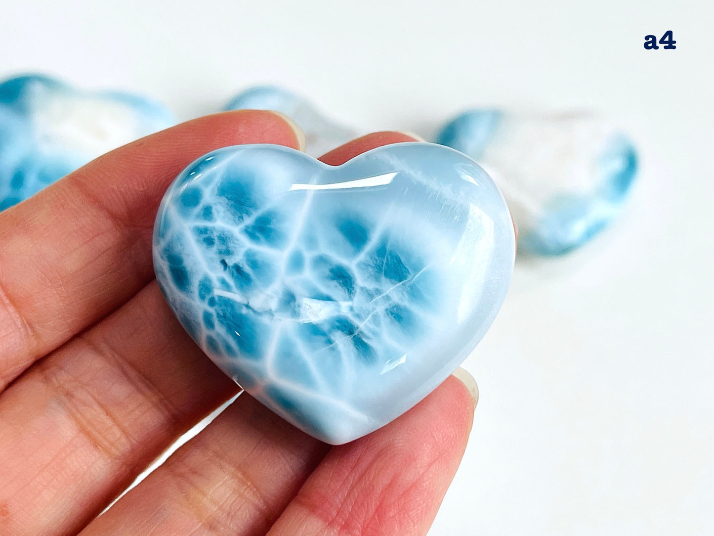 Larimar Heart, AAA+ Grade Natural Larimar Heart,  Large rare Larimar Heart, High Quality Larimar, Larimar Jewellery DIY, Crystal Gift