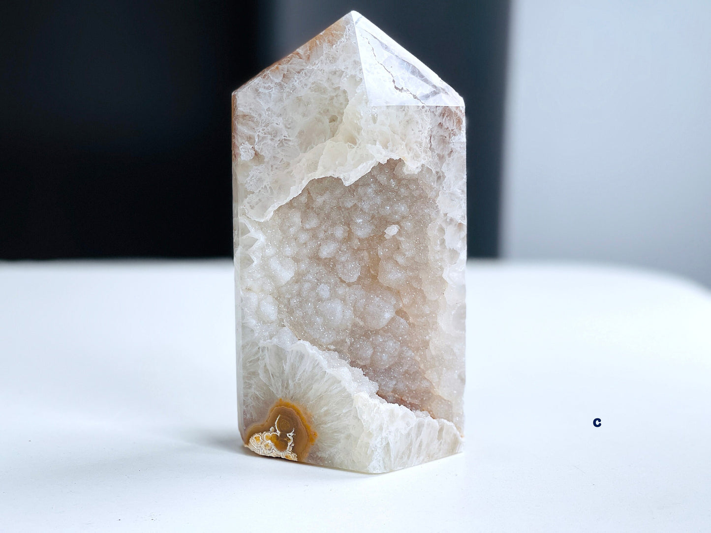 Unique Agate Tower, Extra Large Special Agate Geode Tower,  Agate Druzy Tower Point, Natural Agate Tower, Healing Crystal, Balancing Crystal