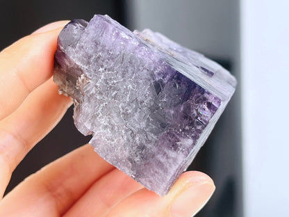 New Find Purple Fluorite Crystal from the Lady Annabella Mine, Weardale, Fluorescent Fluorite Specimen,Raw Fluorite, Mineral Specimen- P3