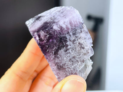 New Find Purple Fluorite Crystal from the Lady Annabella Mine, Weardale, Fluorescent Fluorite Specimen,Raw Fluorite, Mineral Specimen- P3