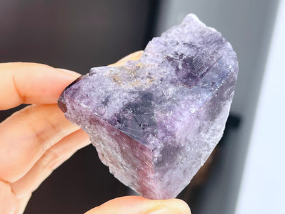 New Find Purple Fluorite Crystal from the Lady Annabella Mine, Weardale, Fluorescent Fluorite Specimen,Raw Fluorite, Mineral Specimen- P3