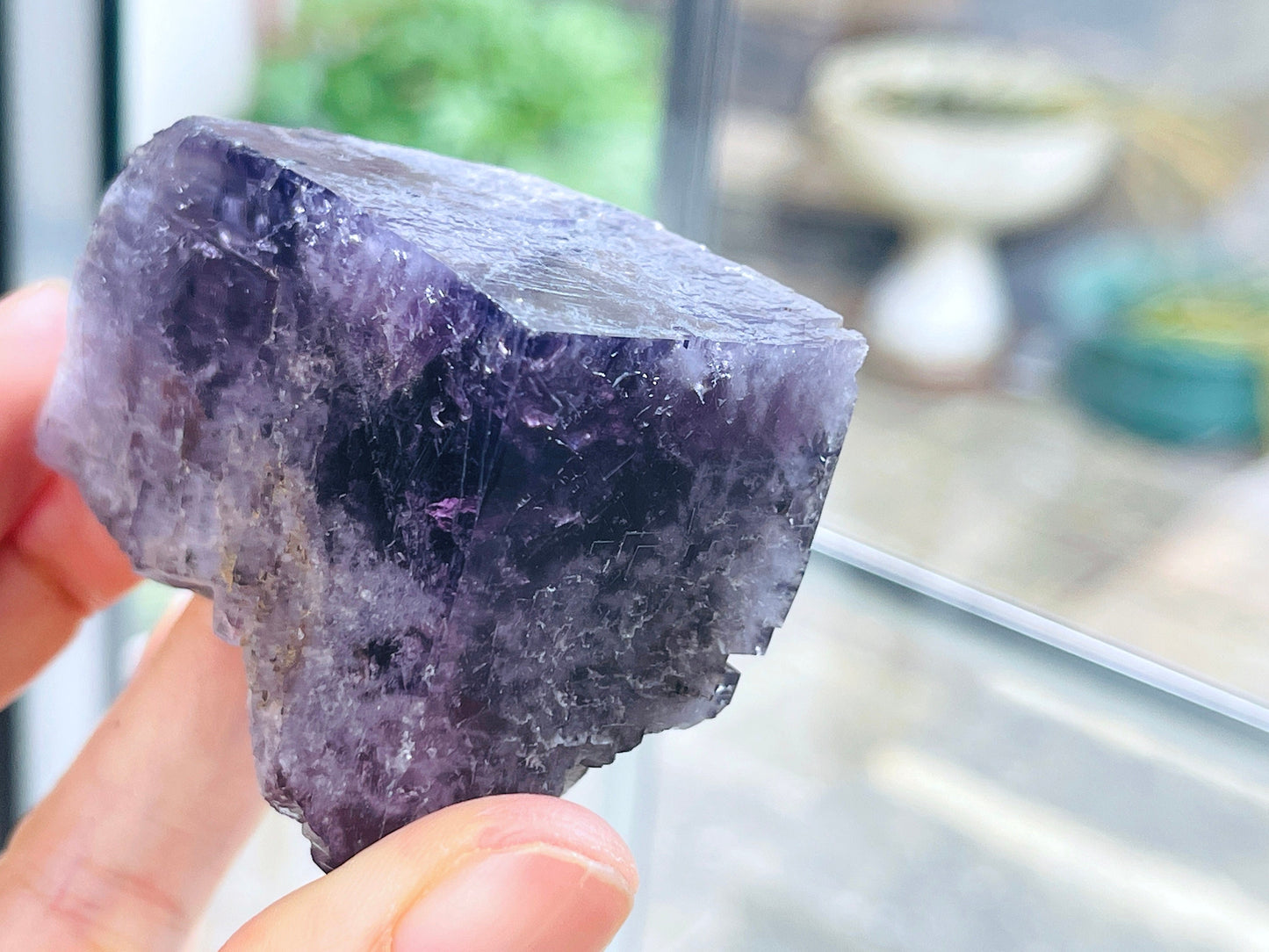 New Find Purple Fluorite Crystal from the Lady Annabella Mine, Weardale, Fluorescent Fluorite Specimen,Raw Fluorite, Mineral Specimen- P3