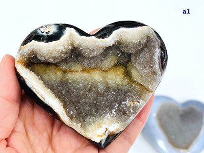 Druzy Agate Heart