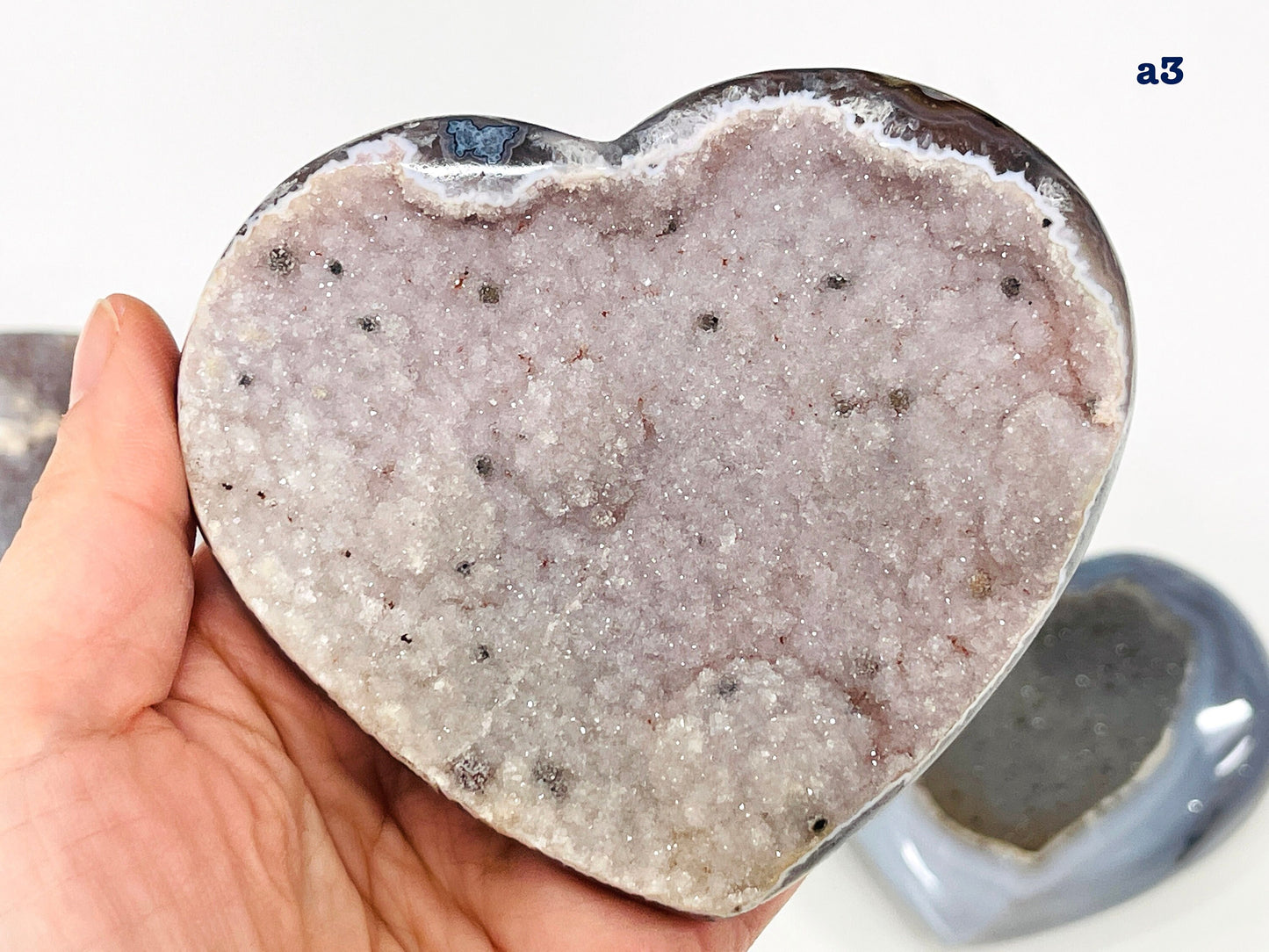 Druzy Agate Heart