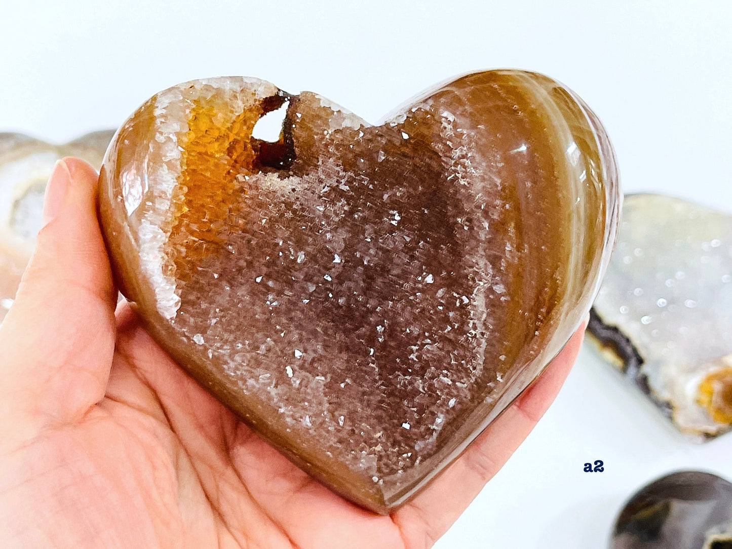 Druzy Agate Heart